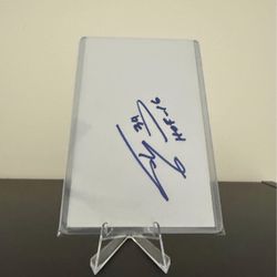 NBA Shaq Shaquille O’Neal – Hand-Signed 3×5 Index Card | HOF Inscription