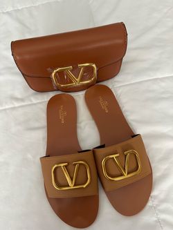 Brown tan Valentino