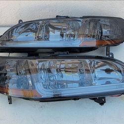 98-02 Honda Accord Headlights Luces Micas Calaveras Faros Faroles Focos Headlamps 