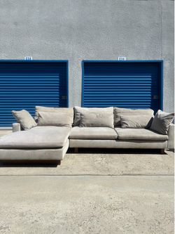 West Elm Harmony Light Taupe Couch 🛻Delivery Available🛻