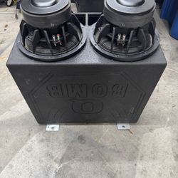 2- 12” Subs Build By Fi Audio And Orion 2400 Watt Amp Look