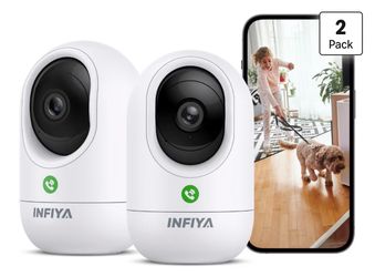 INFIYA 2K Indoor Camera-One-Touch Call Baby/Elderly Monitor Pet Camera