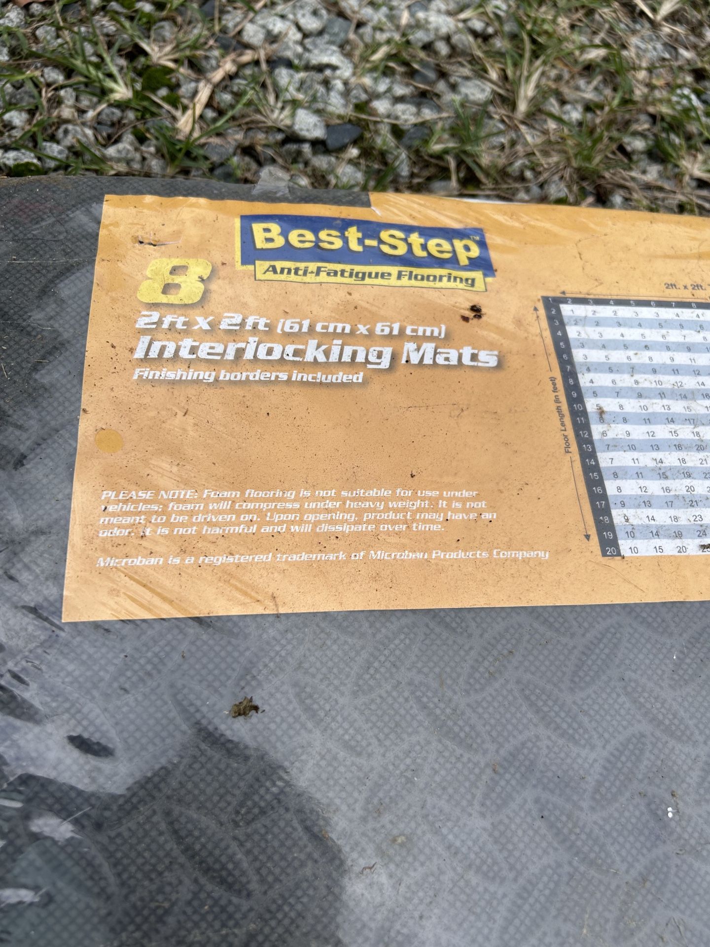 8 2X2 Best Step Interlocking Foam Floor Mats - Exercise or Gymnastics