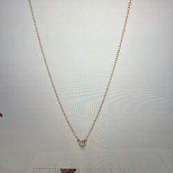 Elsa Peretti Tiffany&Co Single Diamond Pendant