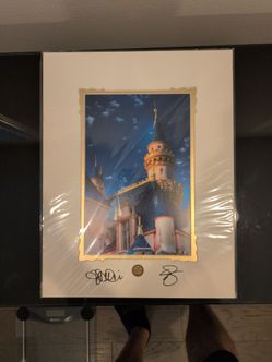 Official Disney Theme Parks Art Prints - Matted Castle Collection (Set of 5)
