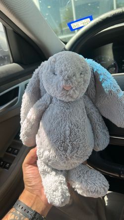Jellycat silver bunny