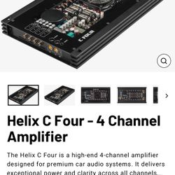SELL OR TRADE.    HELIX C FOUR 4-Channel x 220 Watt High-Res Audiophile Ultimate Sound Quality 