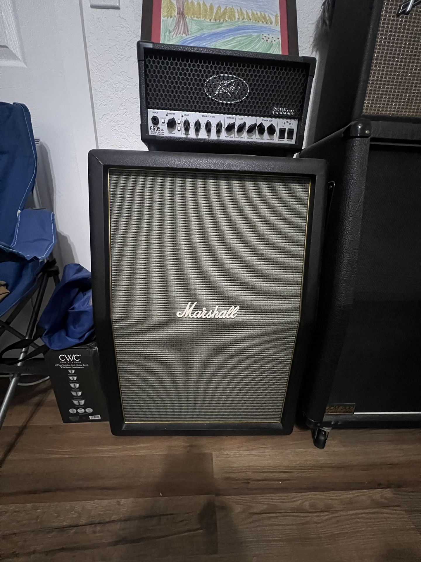 Marshall Cab And Peavey 5150MH