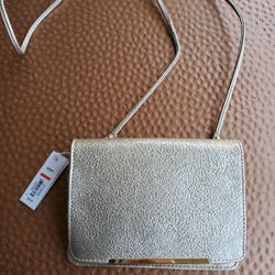 New Gold Metallic Crossbody Bag