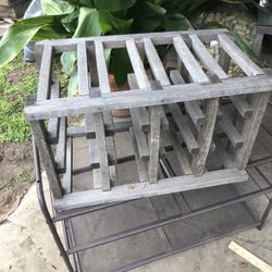 FRENCH STYLE TEAK WOOD Wine Rack