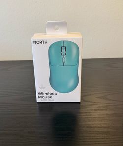 NORTH Wireless Optical Mouse 4-Button Adjustable 1600 DPI Blue