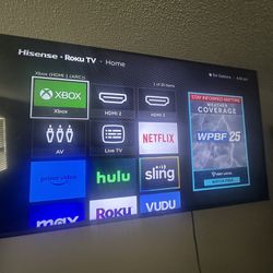 50 Inch Smart TV With Wall Mount 