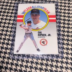 1990 Fleer All Star Team Cal Ripken Jr Baseball Card 
