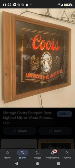 Vintage Coors Beer Lighted Sign
