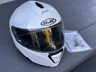 HJC i91 Modular motorcycle helmet with Smart HJC Sena Bluetooth XL White
