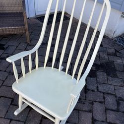 Pottery Barn Wooden Rocking Chair