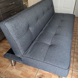 Futon: Gray, Like New