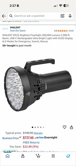 IMALENT MS32 (Worlds brightest flashlight)