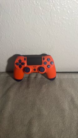 Orange and purple ps4 controller comes with charger