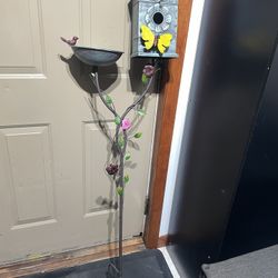 Bird House And Bath