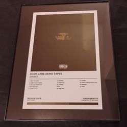 Drake Album Cover Frames 11 inch x 14 inch GLASS NEW 
