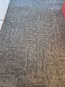 Carpet tiles used