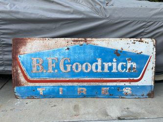 Vintage B.F. Goodrich Tires Metal Sign