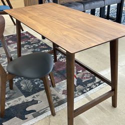 2 Piece Walnut Wood Desk Set