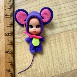 Vintage 1969 Mattel Liddle Kiddles Miss Mouse - Animiddle Kiddles Doll #3638