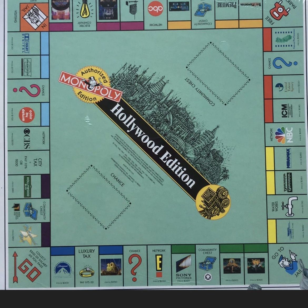 Hollywood Edition Monopoly
