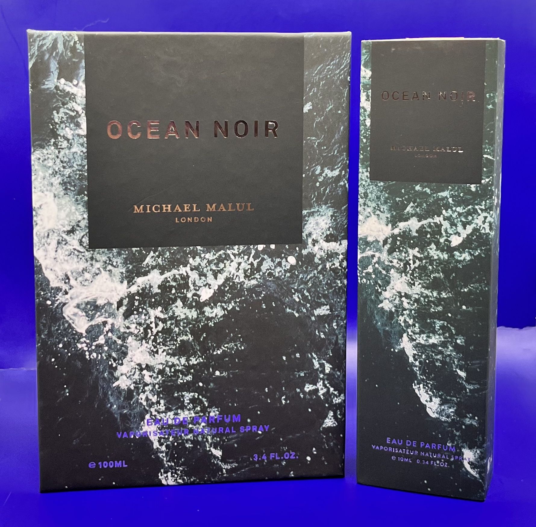 Michael Malul Ocean Noir 3.4 fl oz EDP & 0.34 fl oz EDP Travel Spray