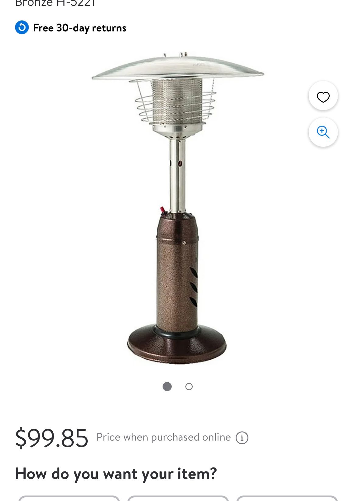 Uline Table Top Heater