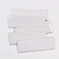 Bedrosian Cloe 2.5”x8” Glossy Ceramic Tile in White