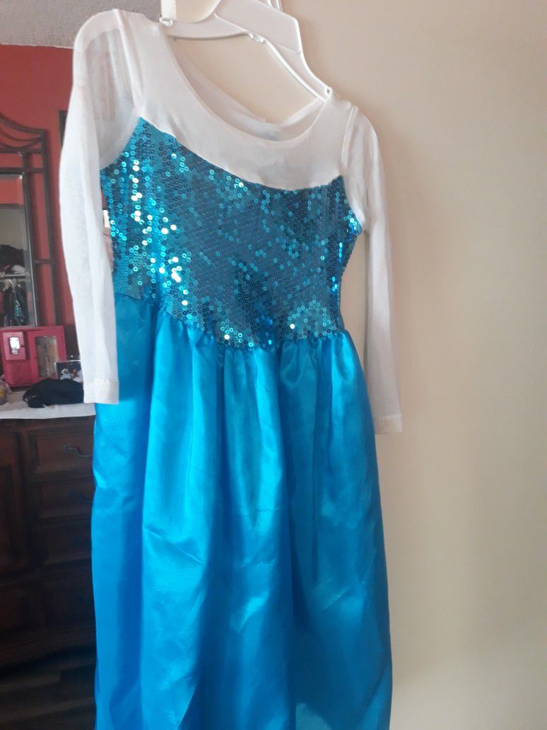 Elsa Costume Dress Size 10