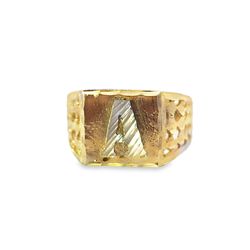 10k Gold A Initial Ring