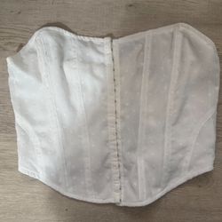 pacsun White Corset Top