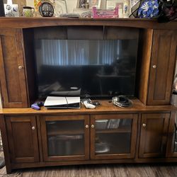 Tv Stand With Drawers & Cabinets 