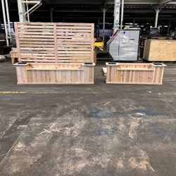 Cedar Western red  planters And Benches