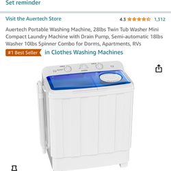 Auertech Portable Washing Machine 