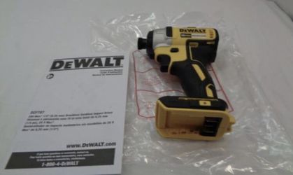 DEWALT 20V MAX BRUSHLESS 1/4" IMPACT DRIVER ( BARE TOOL) - NEW