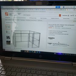 Dog Kennel XL Galvanized Chain Link