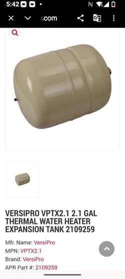 Versipro expansion tank
