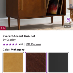 Wood Cabinet for portable record player