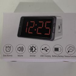Small LED Digital Alarm Clock