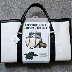 Convertible 2 in 1 Garment Duffle Bag