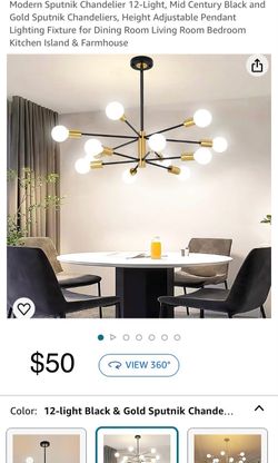 Modern Spuntnik Chandelier 12 Lights