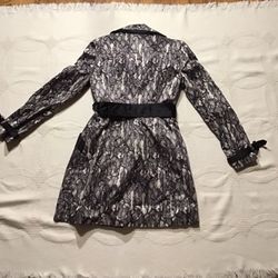 BeBe Black Trench Coat Size Medium 