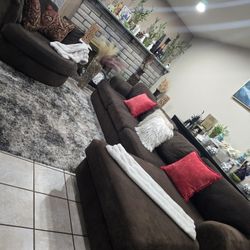 Sofa Sectional Couch Set In Very Good Condition 🚚🎈🥳 FREE DELIVERY 🚛🎈🥳🎈