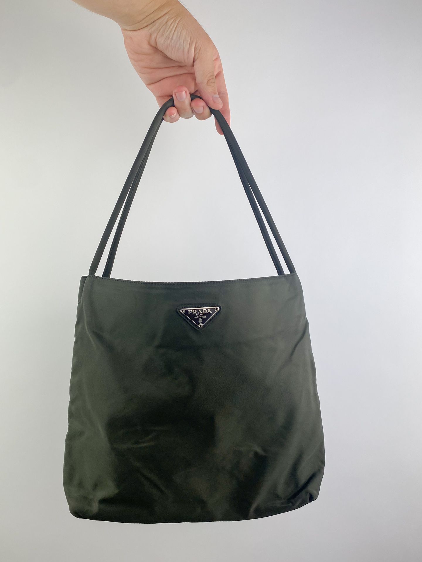 Dark Olive Prada Tote Bag (with original Dustbag)