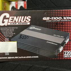  New Genius Audio 2200w Max Power Monoblock Class D Amplifier $260 Each 